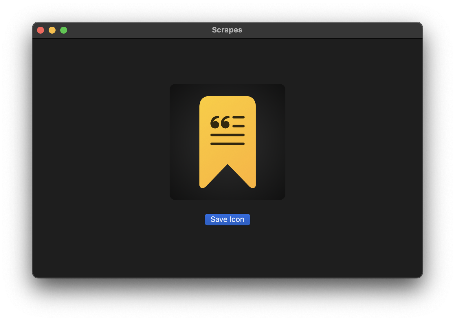 IconExportView as a Mac Catalyst app preview
